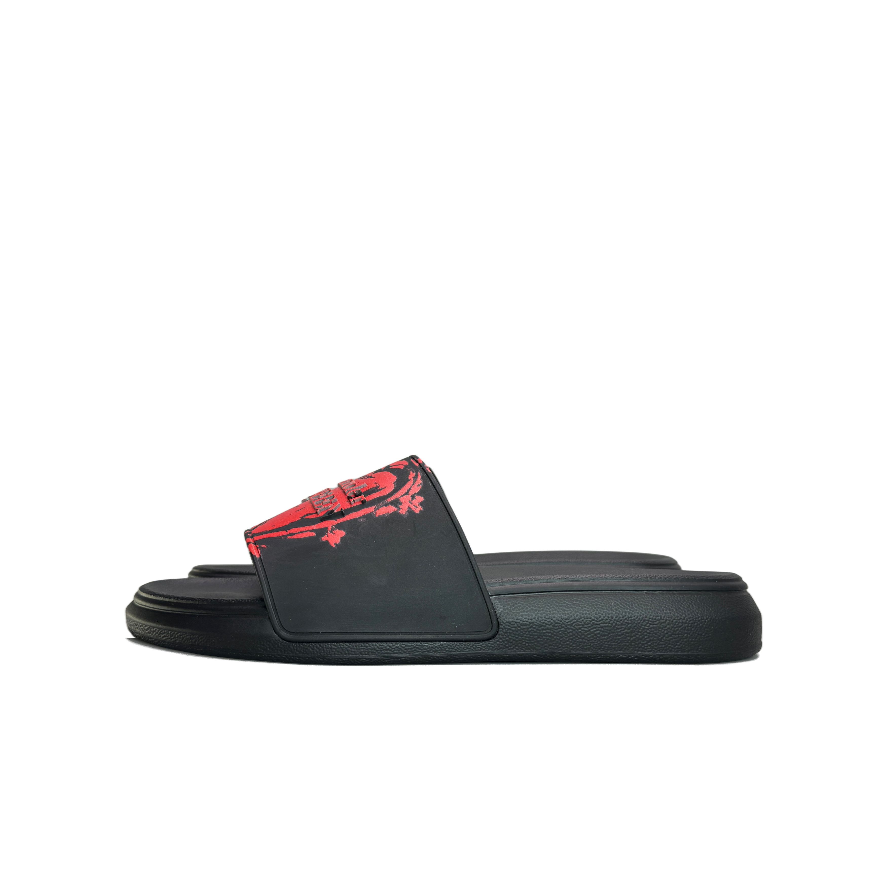 Alexander McQueen Alexander McQueen Heart Print Rubber Slides US 7 Size US 7 / EU 40 - 1 Thumbnail