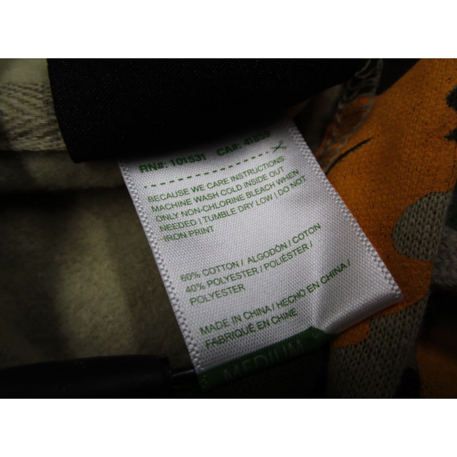 KangaROOS VINTAGE Lifted Research Group Hoodie Shirt Mens Medium Green Camo Leaf Pullover Fleece Kangaroo Pocket 90s Hip Hop Basketball Mens Size US M / EU 48-50 / 2 - 6 Thumbnail