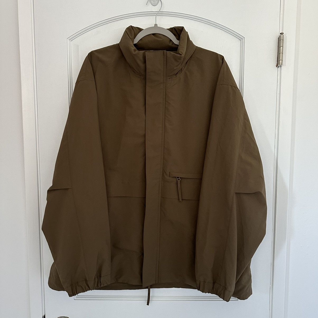 Still By Hand Stand Collar Field Jacket Camel
