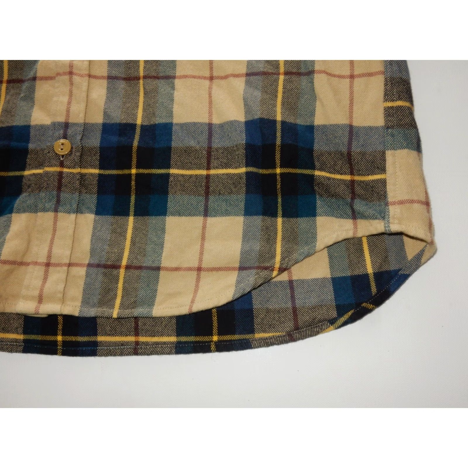 J.Crew J.CREW Button-Front Shirt Men's Slim Fit L Size Plaid Cotton Flannel Long Sleeve Brown Mid Weight Button-Up Size US L / EU 52-54 / 3 - 2 Thumbnail