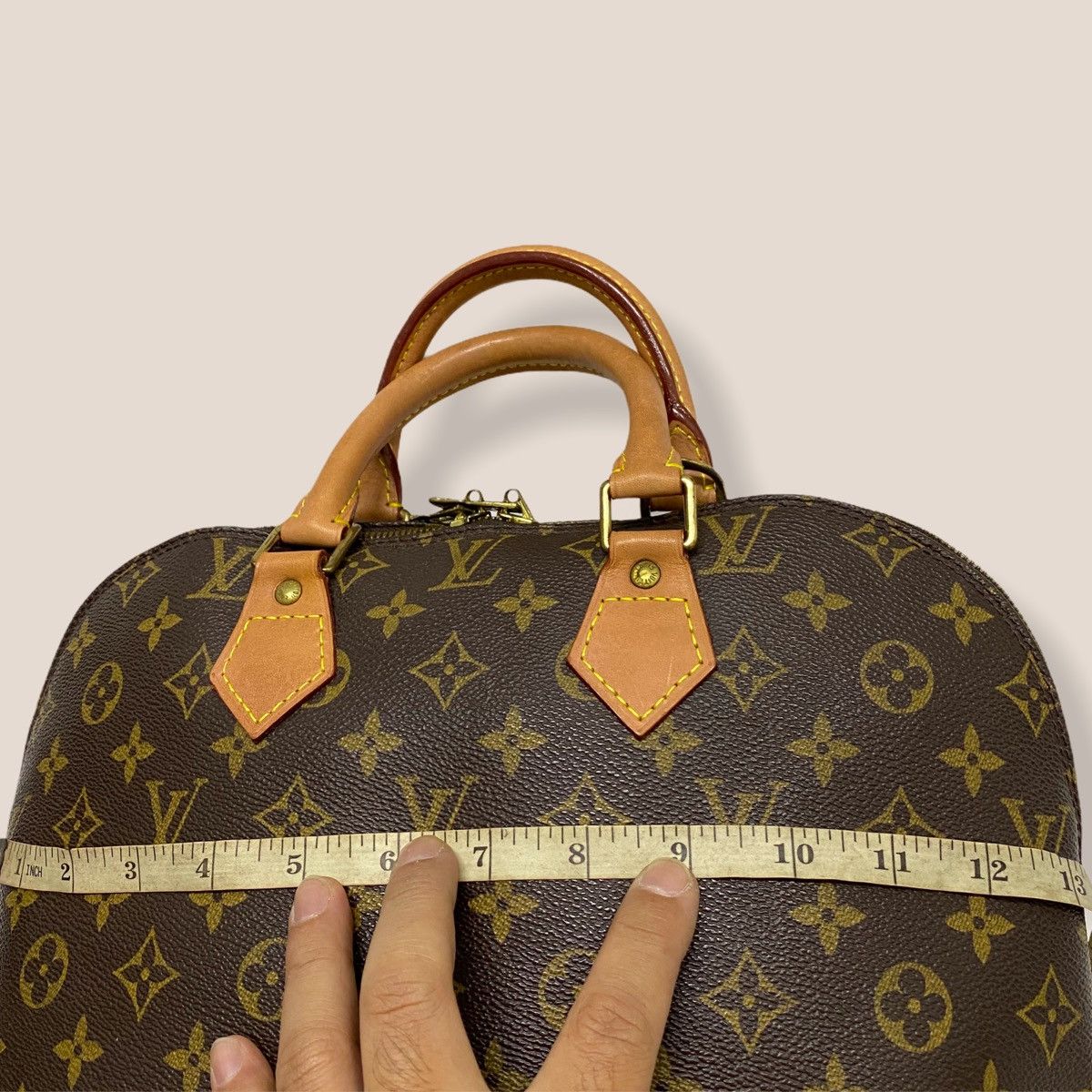 Louis Vuitton AUTH. LOUIS VUITTON MONOGRAM ALMA PM HANDBAG WITH LONG STRAP Size ONE SIZE - 17 Thumbnail