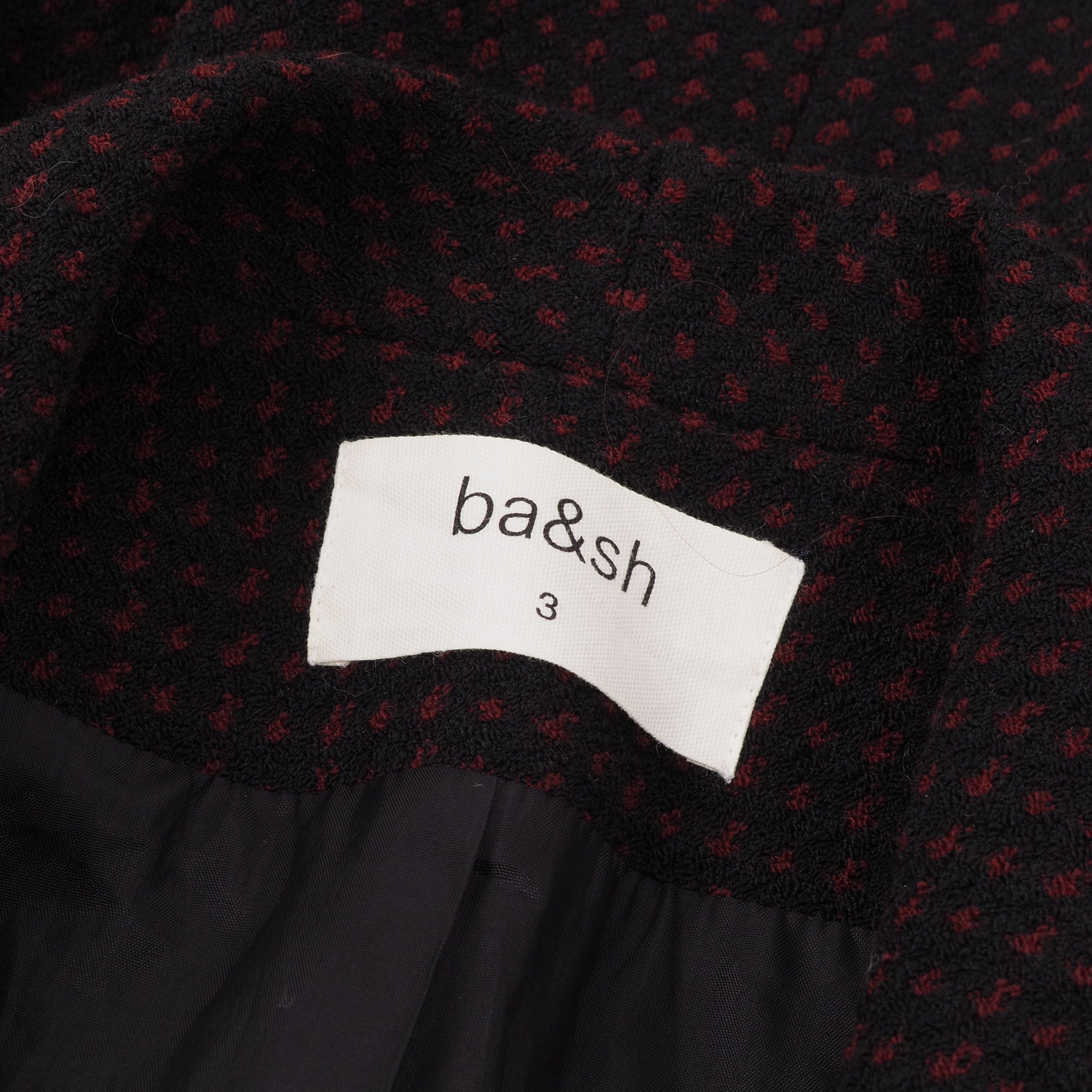 ba&sh Ba&sh Women's Black Red Open Lady Jacket Blazer Size L / US 10 / IT 46 - 5 Thumbnail