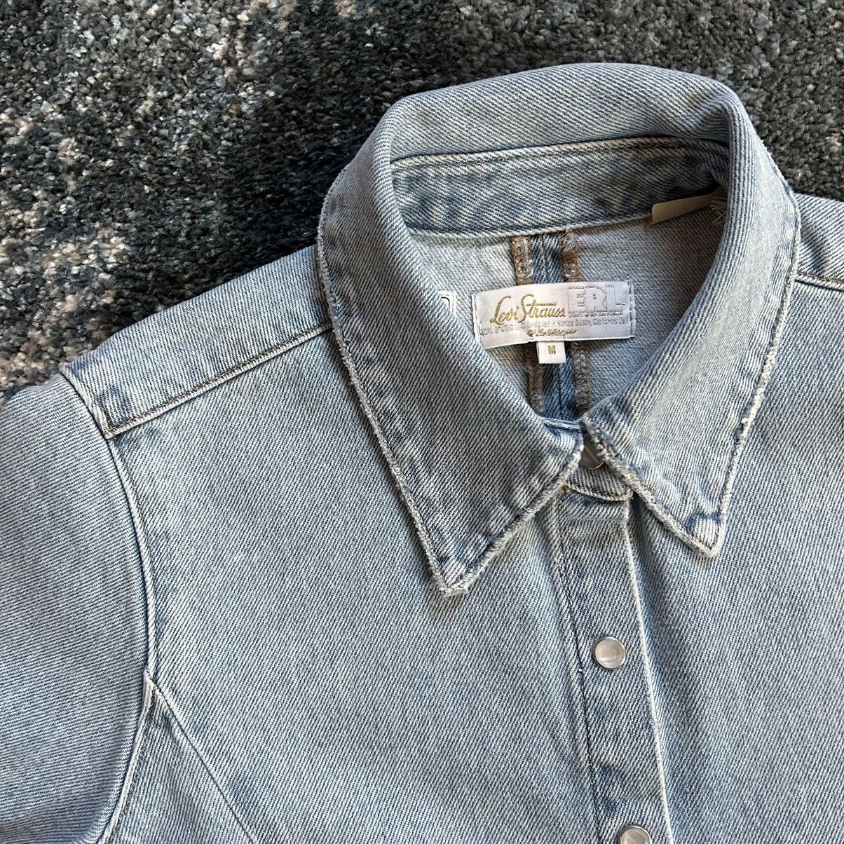 ERL × Levi's LiGHT BLUE STONE WASH FiTTED DENiM SHiRT A53830000 Size M / US 6-8 / IT 42-44 - 5 Thumbnail