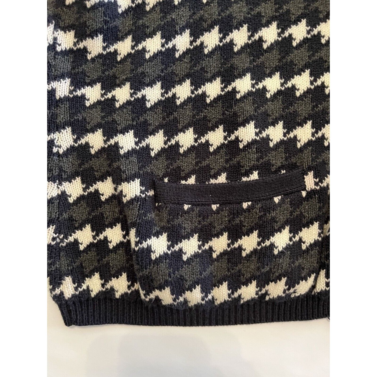 Tommy Hilfiger VTG Y2K Tommy Hilfiger Houndstooth Cardigan Japan Women’s L Size L / US 10 / IT 46 - 3 Thumbnail