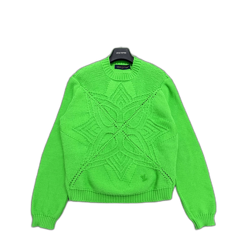 Louis Vuitton Louis Vuitton Green Knitted Sweater-yf Size US M / EU 48-50 / 2 - 1 Thumbnail