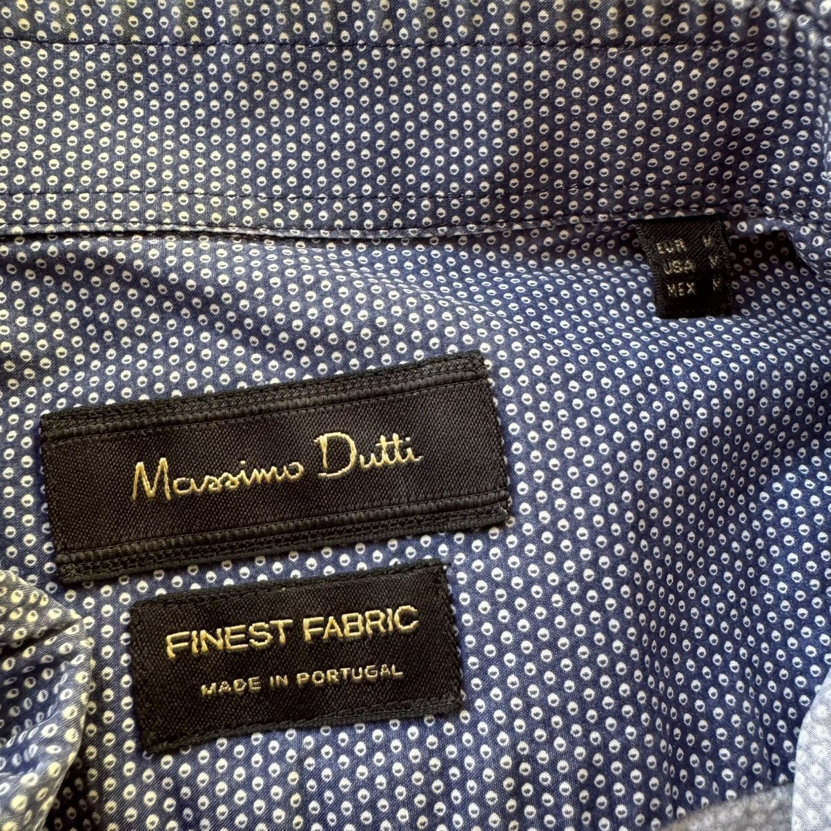 Massimo Dutti Massimo Dutti Finest Fabric Chambray Patterned Shirt Size US M / EU 48-50 / 2 - 3 Thumbnail