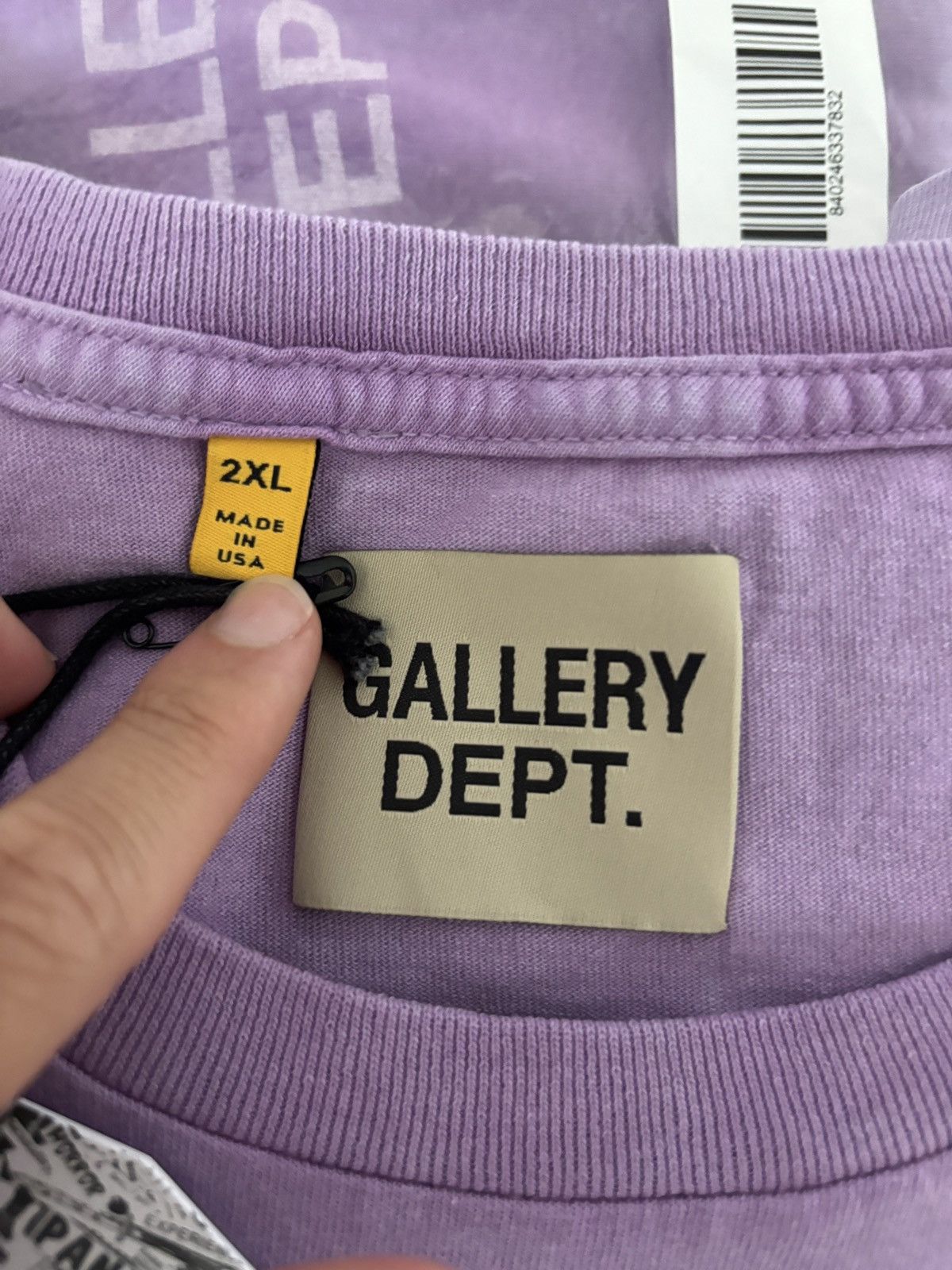 Gallery Dept. GALLERY DEPT - FADED PURPLE LOGO TEE Size US XXL / EU 58 / 5 - 13 Thumbnail
