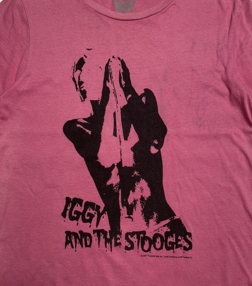 Band Tees × Iggy × Vintage Vintage 2007 Iggy Pop and The Stooges Raw Power Tee Size US M / EU 48-50 / 2 - 2 Thumbnail