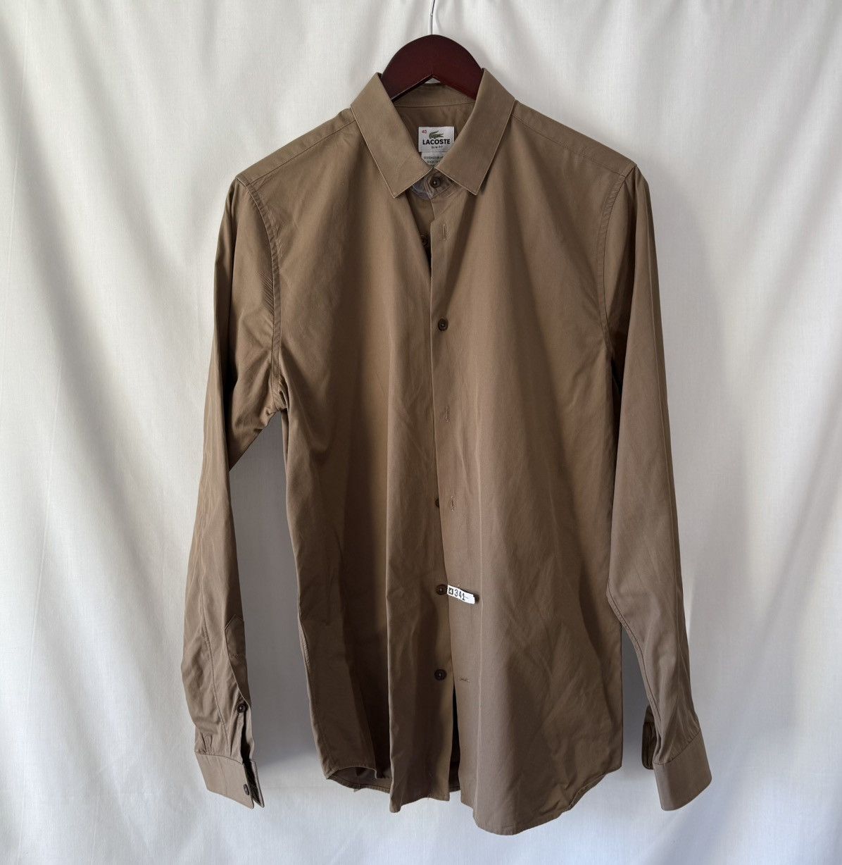 Lacoste Lacoste Live Shirt Brown Size 40L - 1 Thumbnail