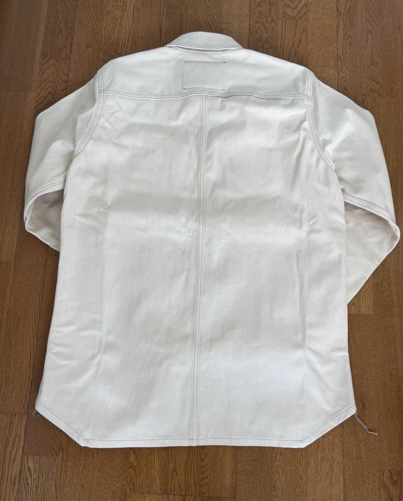 Rick Owens Rick Owens off-white denim two-pocket jacke Size US L / EU 52-54 / 3 - 5 Thumbnail