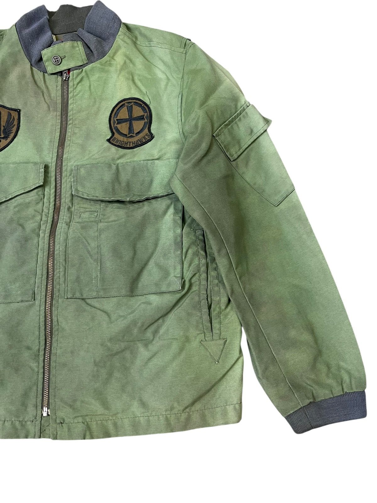 291295=Homme Vintage 291295=Homme Knight Hawks Military Dirty Oil Jacket Size US L / EU 52-54 / 3 - 4 Thumbnail