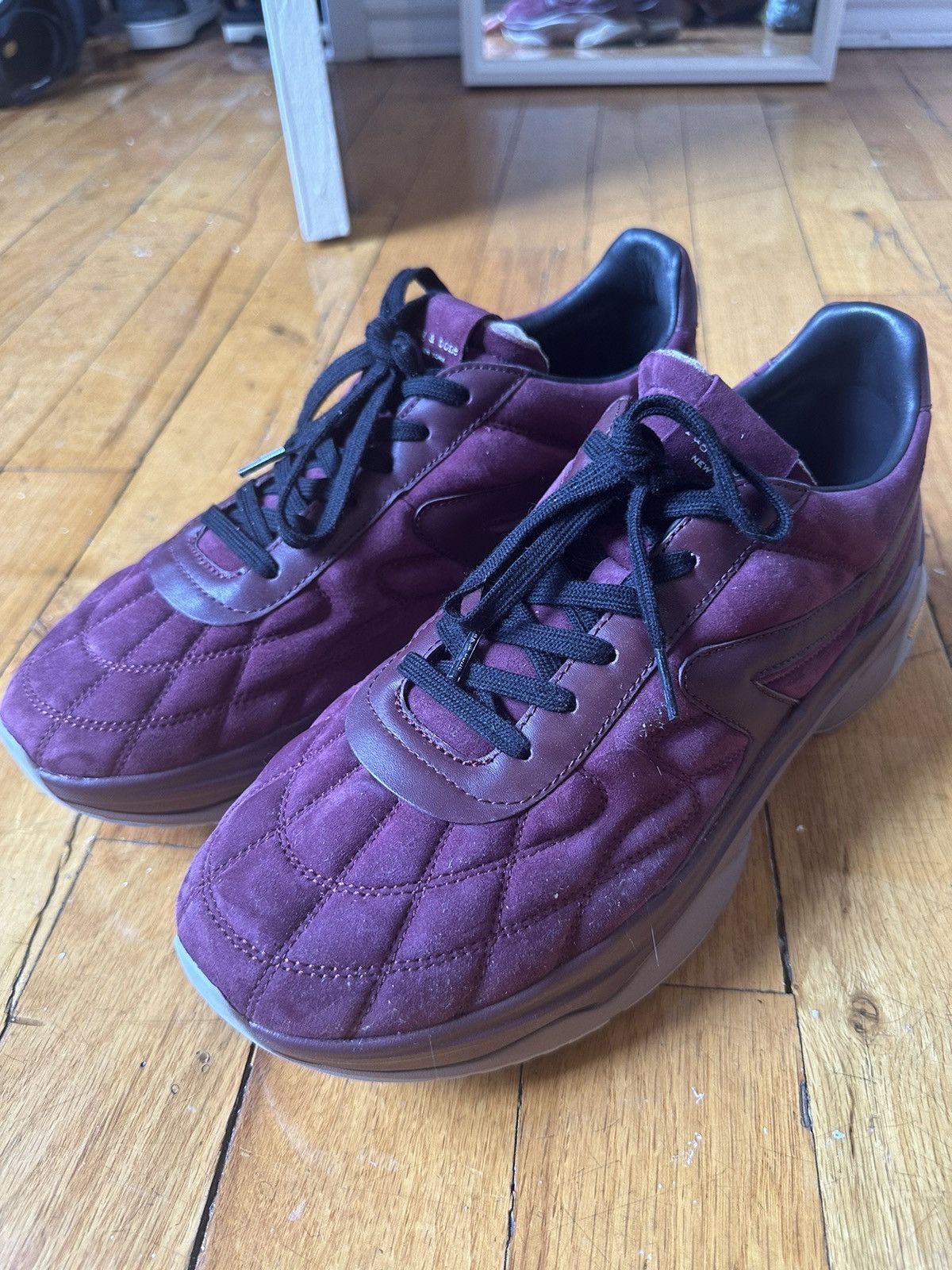 Rag & Bone RAG & BONE Burgundy Legacy Sneakers Size US 11 / EU 44 - 6 Thumbnail