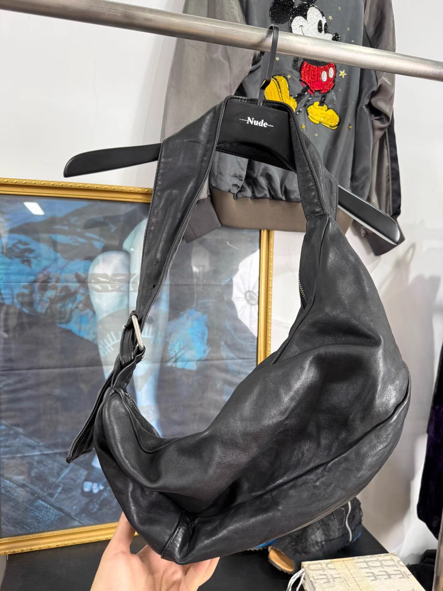Yohji Yamamoto Yohji Yamamoto Y's Gyoza Dumpling Bag K20 Size ONE SIZE - 2 Thumbnail