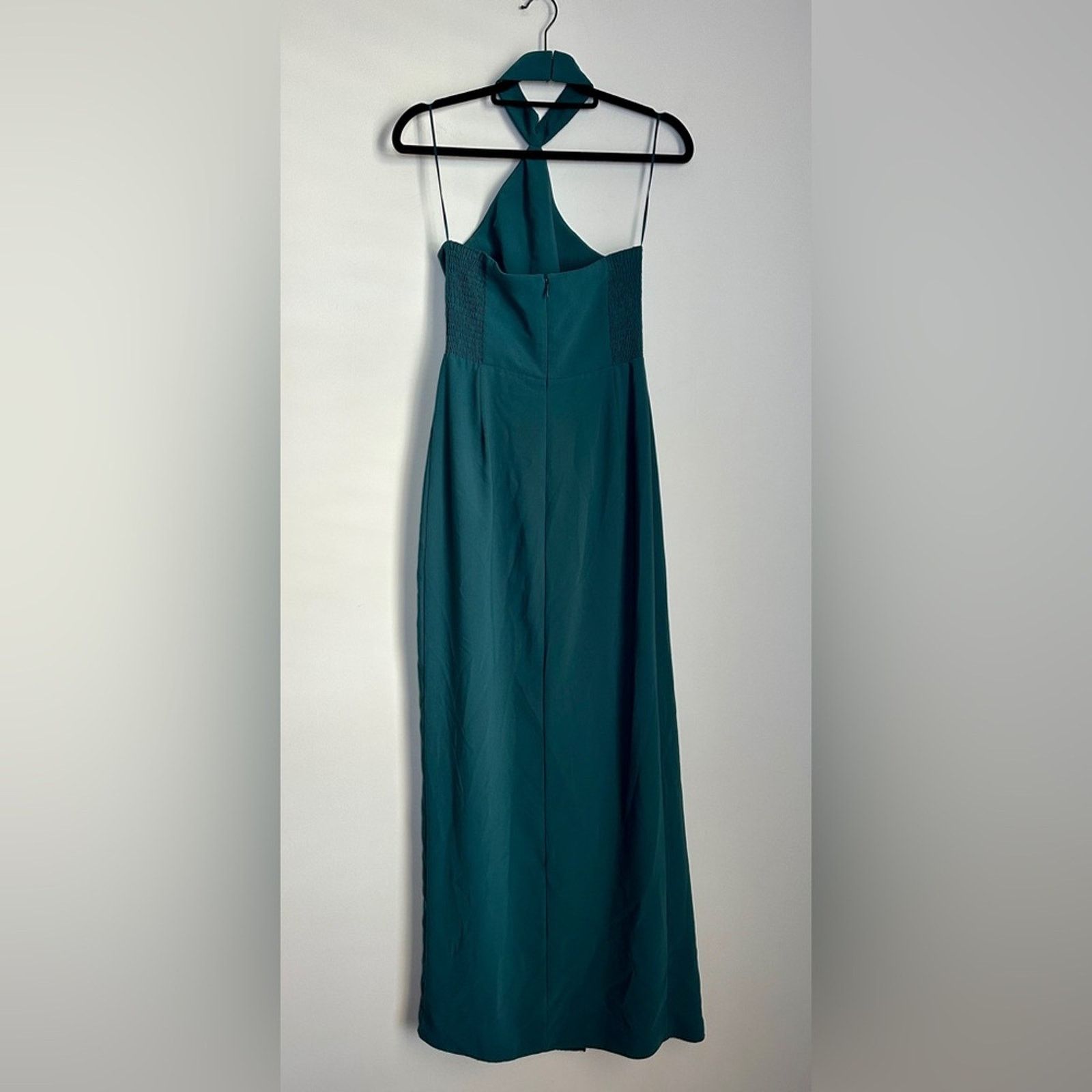 Amanda Uprichard Amanda Uprichard Sz Small Queen Green Crepe Maxi Gown Dress Size S / US 4 / IT 40 - 10 Thumbnail