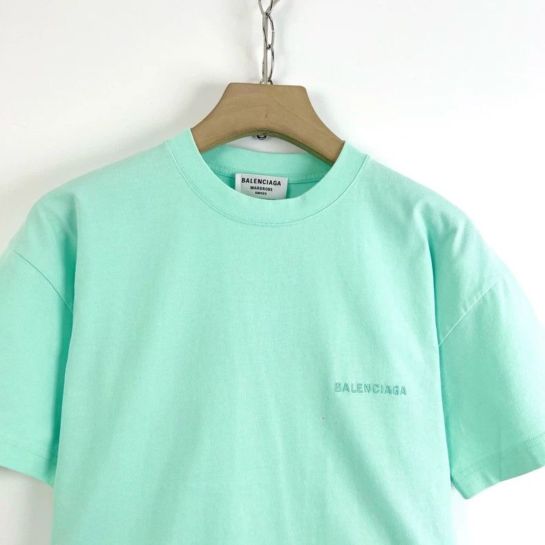 Balenciaga Balenciaga Mint green front and back embroidered monogram Size XS / US 0-2 / IT 36-38 - 4 Thumbnail