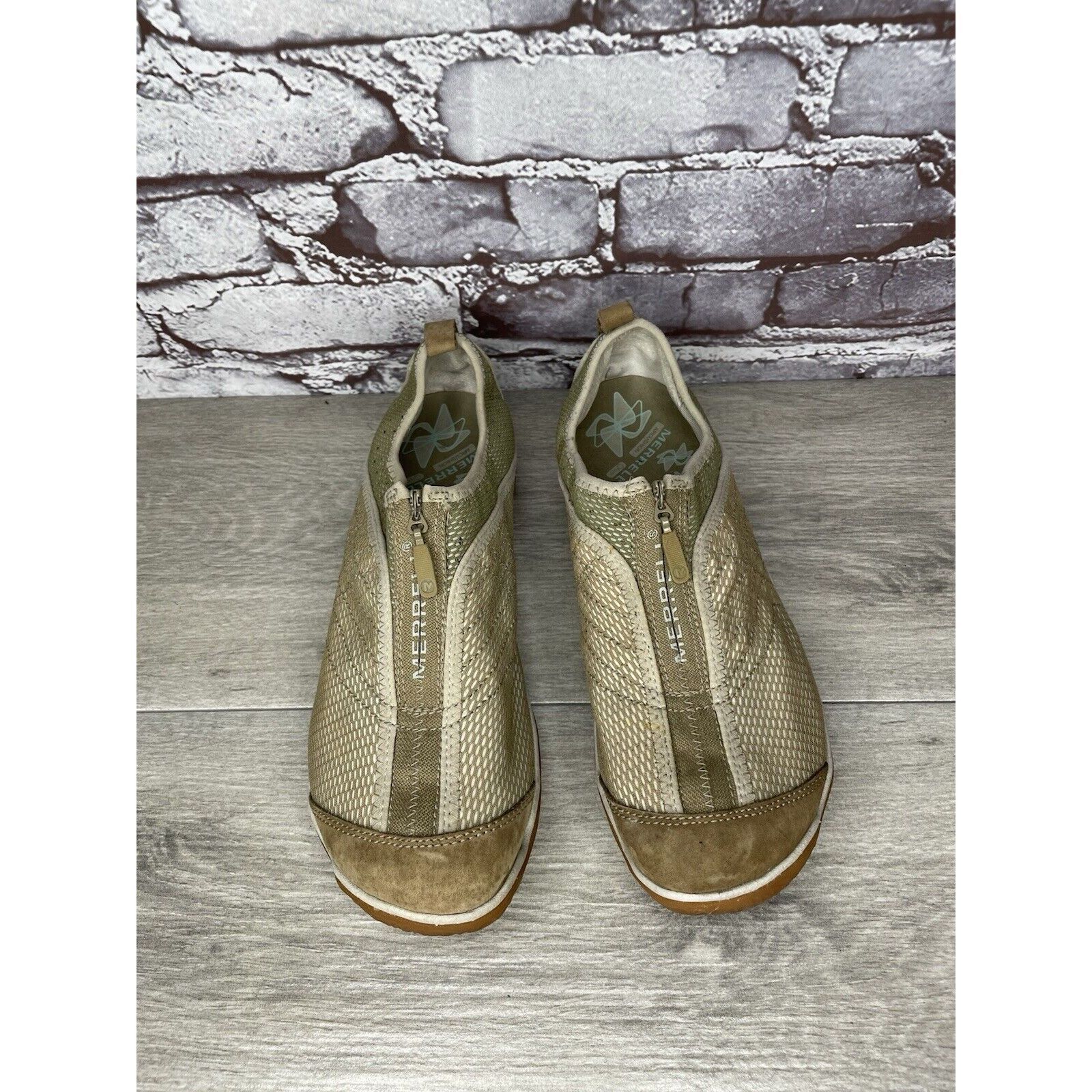Merrell Merrell Lorelei Zip Deep Tan Synthetic Sneakers Shoes Women Size US 9 / IT 39 - 19 Thumbnail