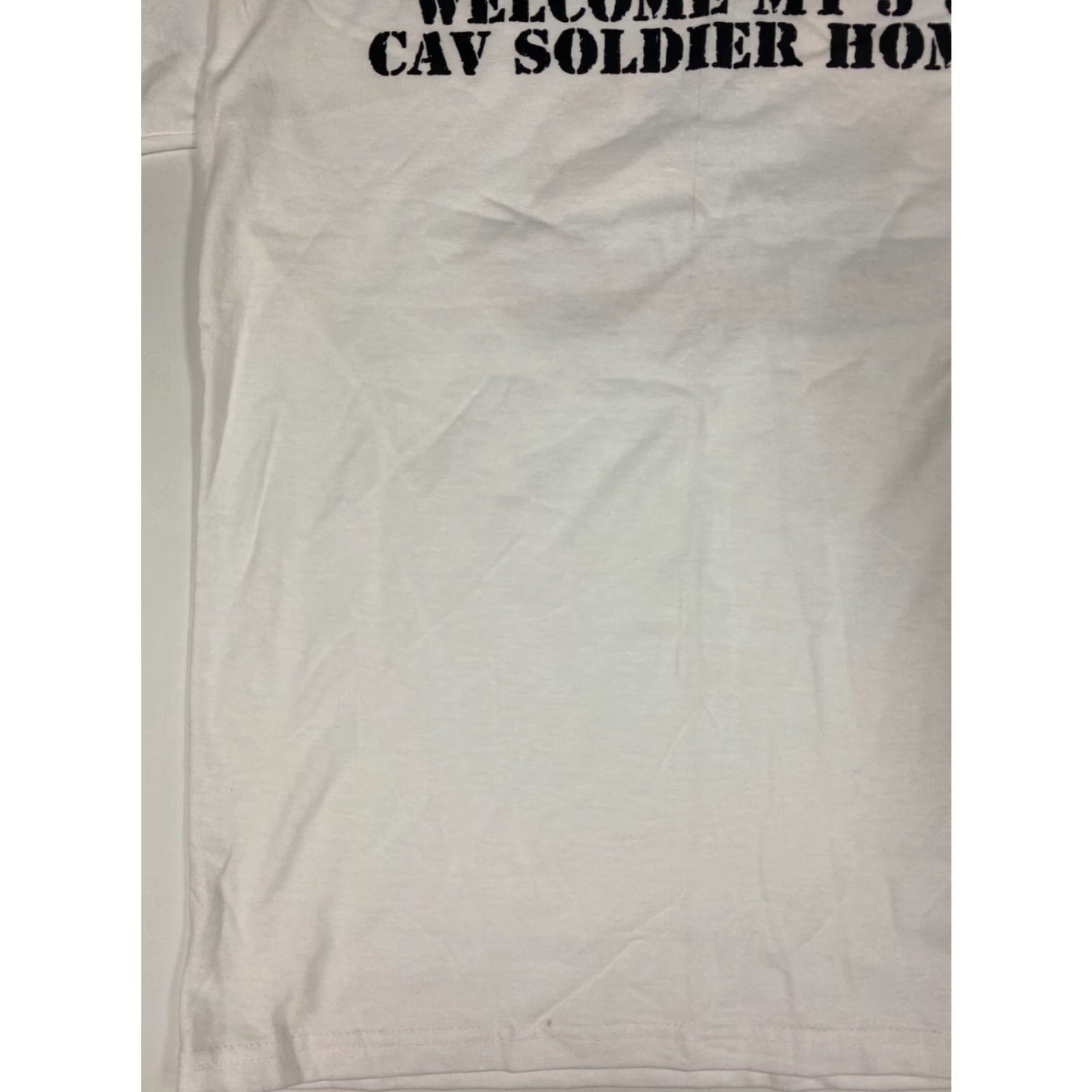 Hanes Hanes Beefy-T Military Shirt Medium Mens White graphic 2006-2007 Size US M / EU 48-50 / 2 - 4 Thumbnail