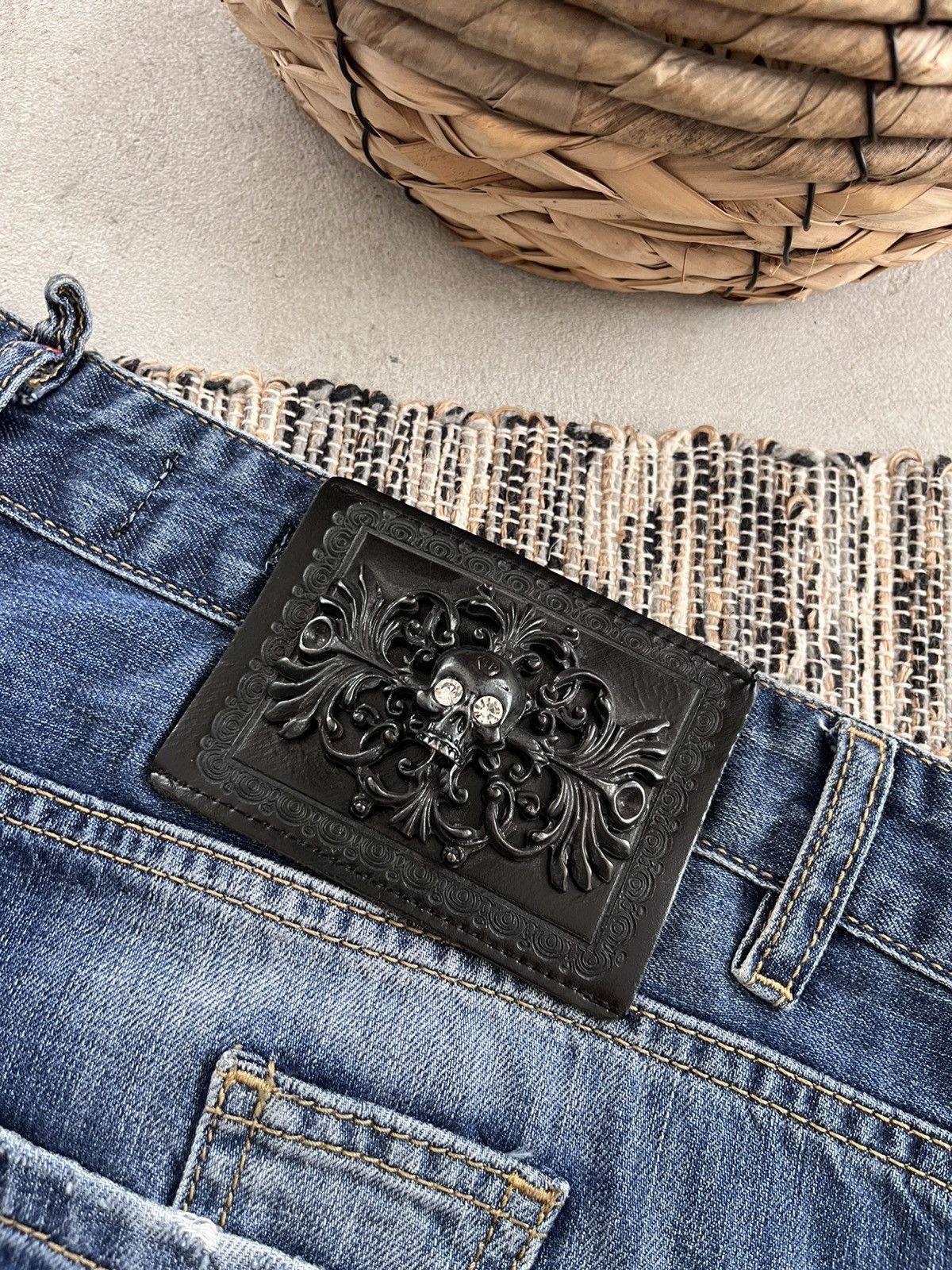 Philipp Plein New Philipp Plein Jeans Heavy Metal Logo Y2K Distressed Size US 36 / EU 52 - 16 Thumbnail