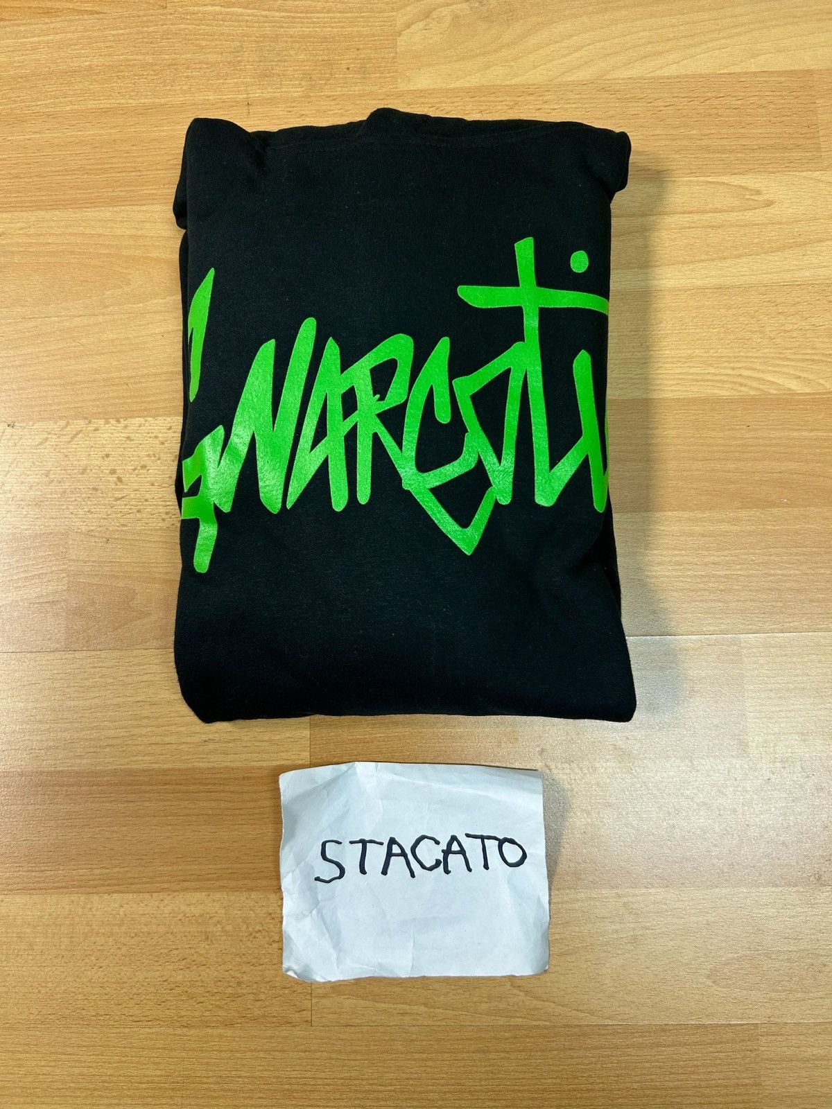 Gnarcotic × Rap Tees Gnarcotic Logo Flame Hoodie Black/Green Size US S / EU 44-46 / 1 - 7 Thumbnail
