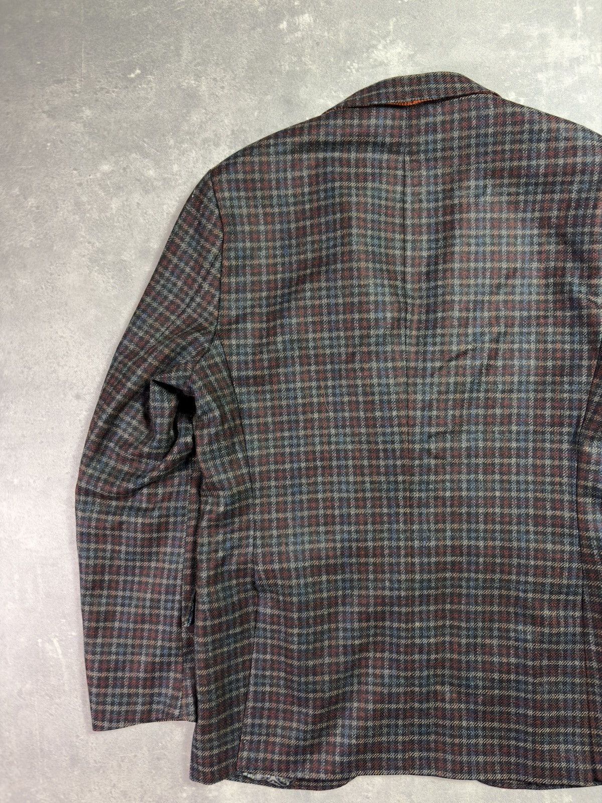 Etro Etro Tweed Wool Silk Lining Plaid Sport Blazer Jacket 50 Size 50R - 15 Thumbnail