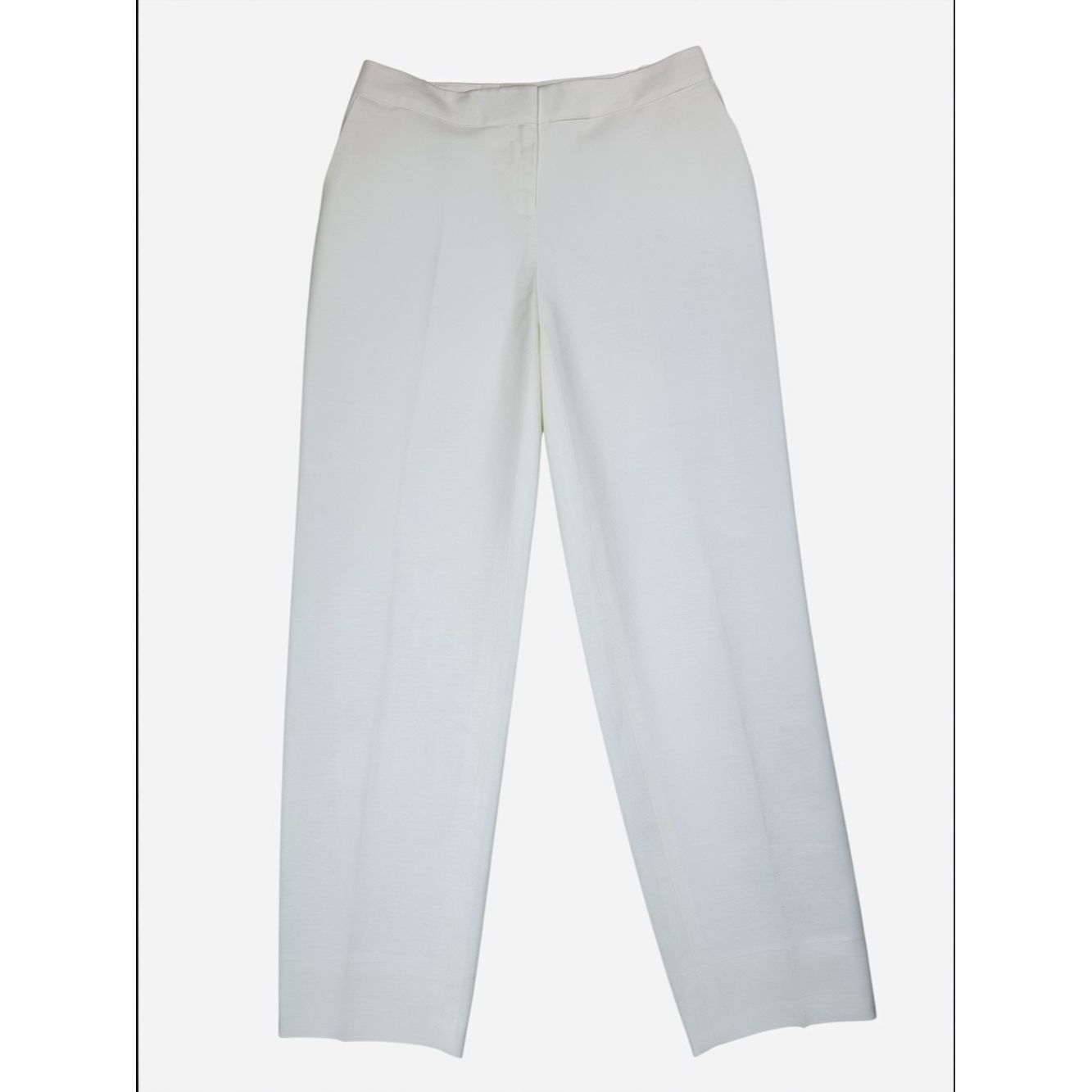 Kasper NWT New Kasper Linen Pants In Lily White Size 2 Petite Size 26" / US 2 / IT 38 - 3 Thumbnail
