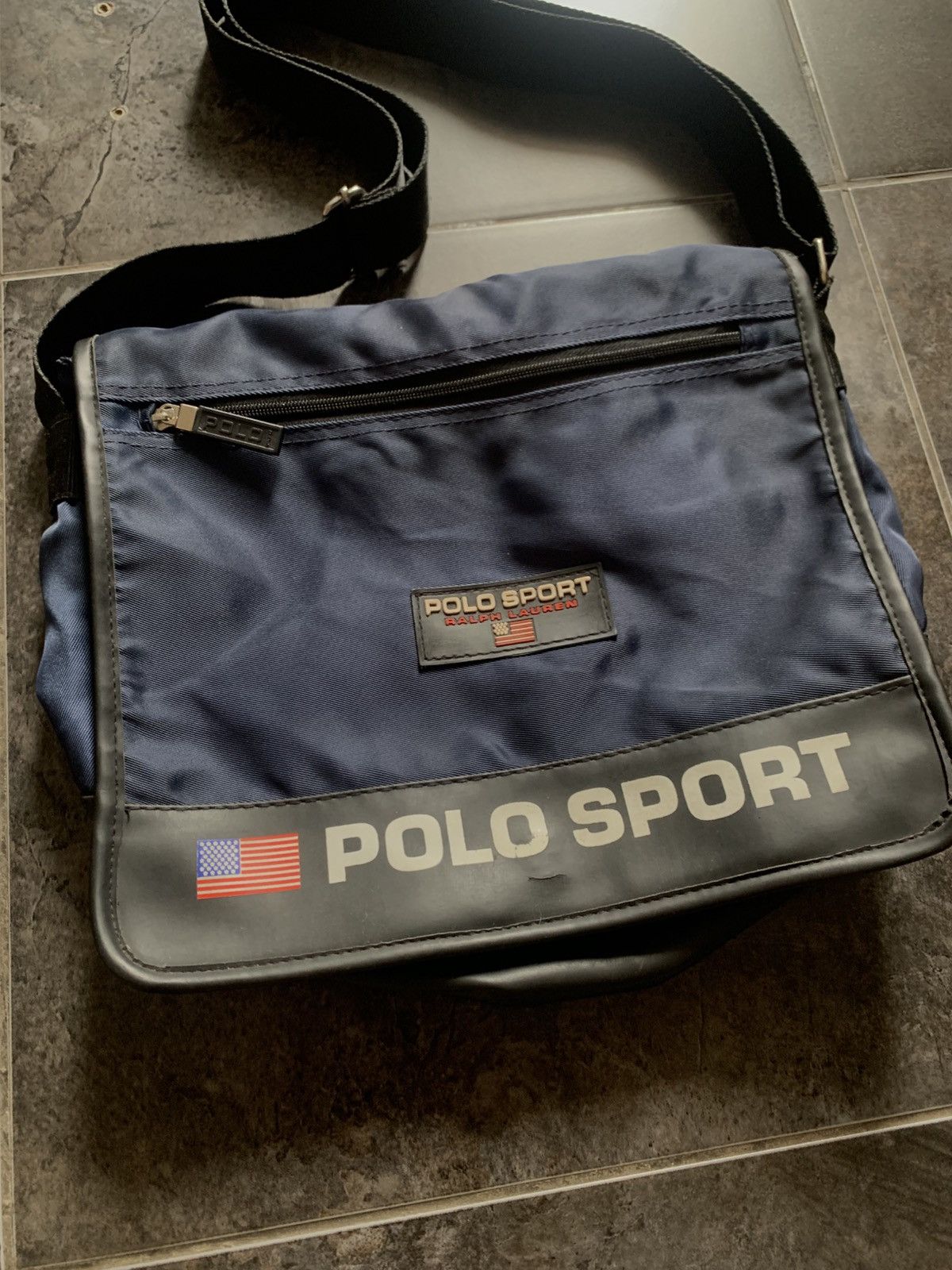 Ralph Lauren Sport 🔥🇺🇸 VINTAGE POLO SPORT BAG MASSENGER Y2K 🇺🇸🔥 Size ONE SIZE - 2 Thumbnail