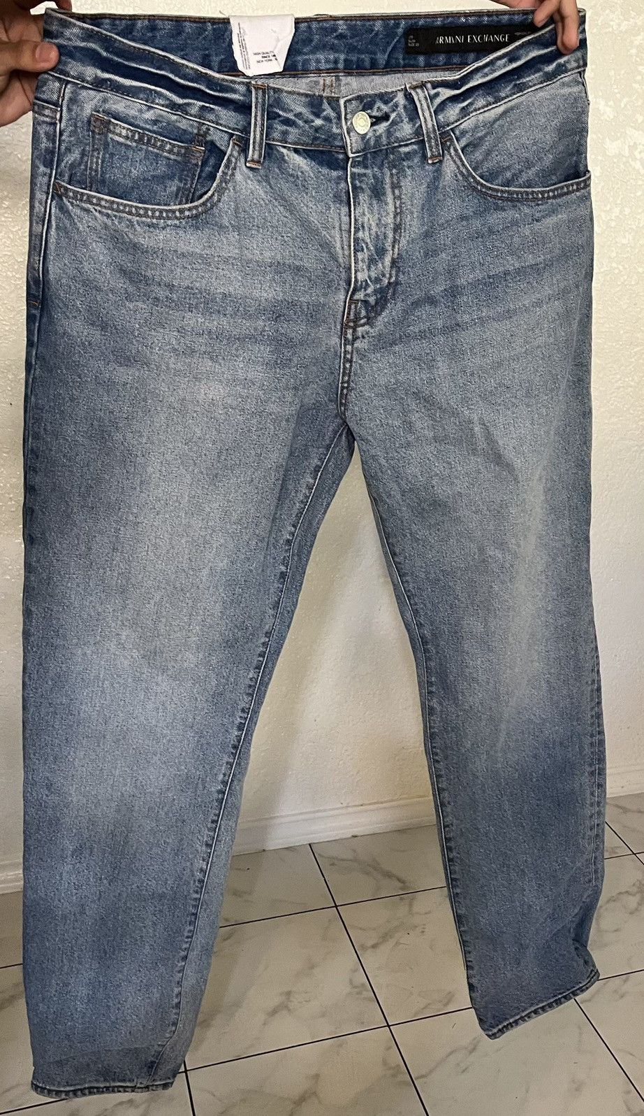 Armani Exchange J13 slim fit jeans in indigo denim Size US 33 - 1 Thumbnail