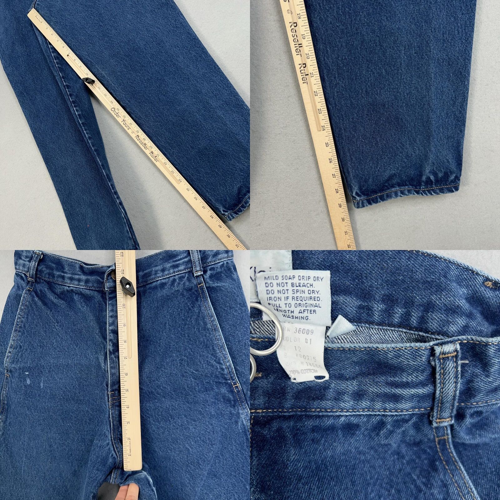Vintage VINTAGE Calvin Klein Jeans Womens 12 Blue High Rise Tapered Denim 80s USA Made Jeans Women Blue 80s 90s Mens Womens Boys Girls Size 34" / US 12 / IT 48 - 10 Thumbnail
