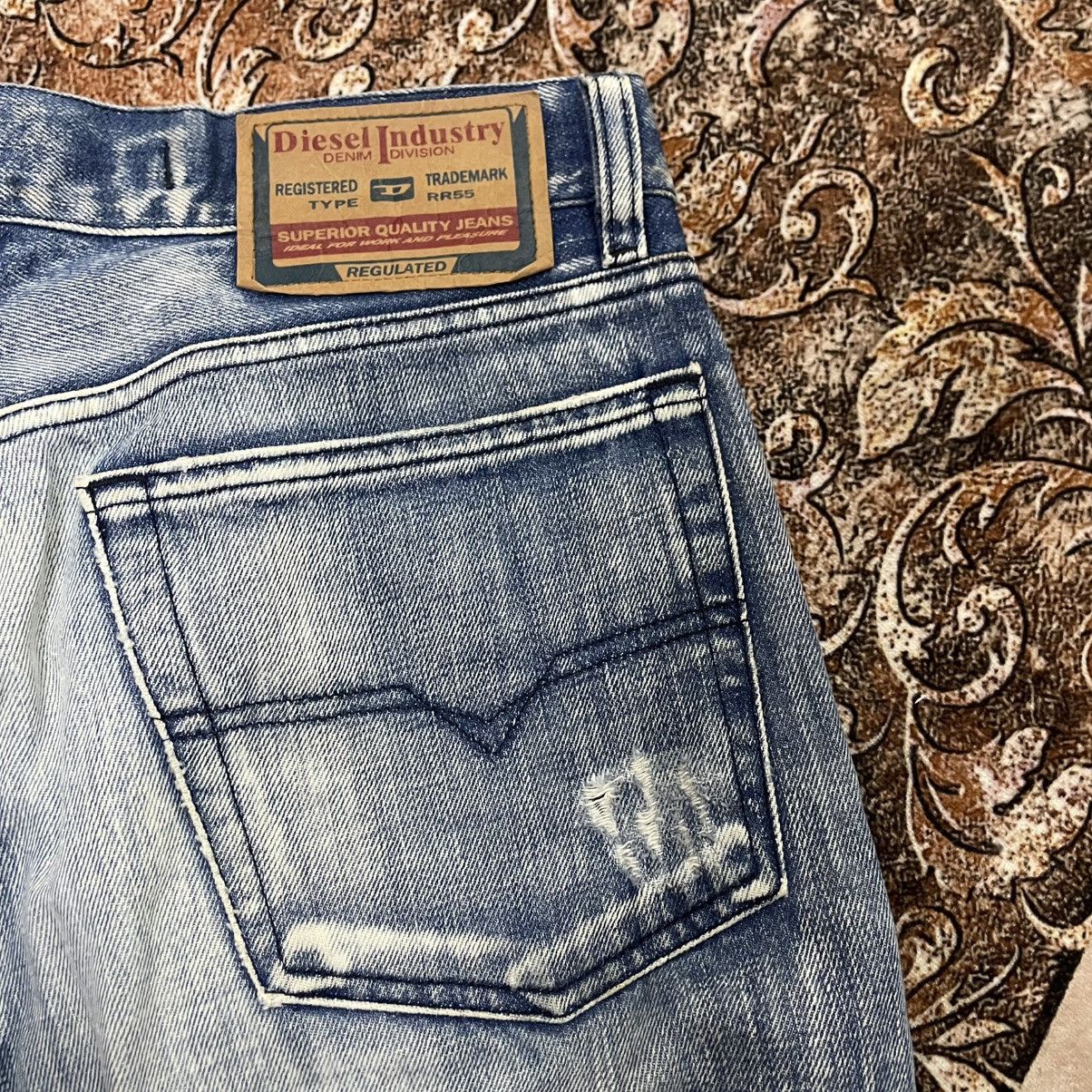 Diesel 🔥Vintage Diesel Industry Stoned Washed Ripped Distress Jeans Size US 32 / EU 48 - 14 Thumbnail
