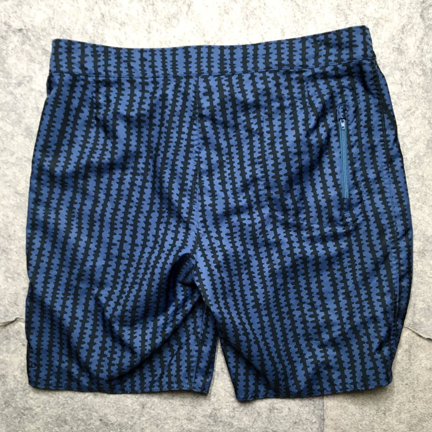 Outerknown Outerknown Board Shorts Mens 34 Blue Geometric Pattern Swim Trunk Recycled Polyester Beach Surf Quick Dry Lightweight Size US 34 / EU 50 - 4 Thumbnail