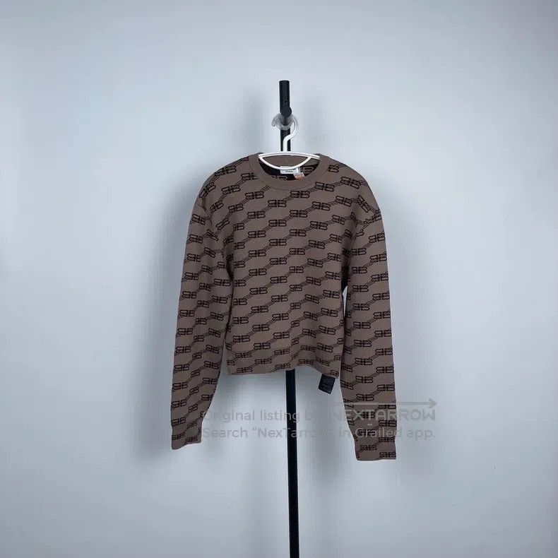 Balenciaga Balenciaga Gray wool sweater Size US S / EU 44-46 / 1 - 1 Thumbnail