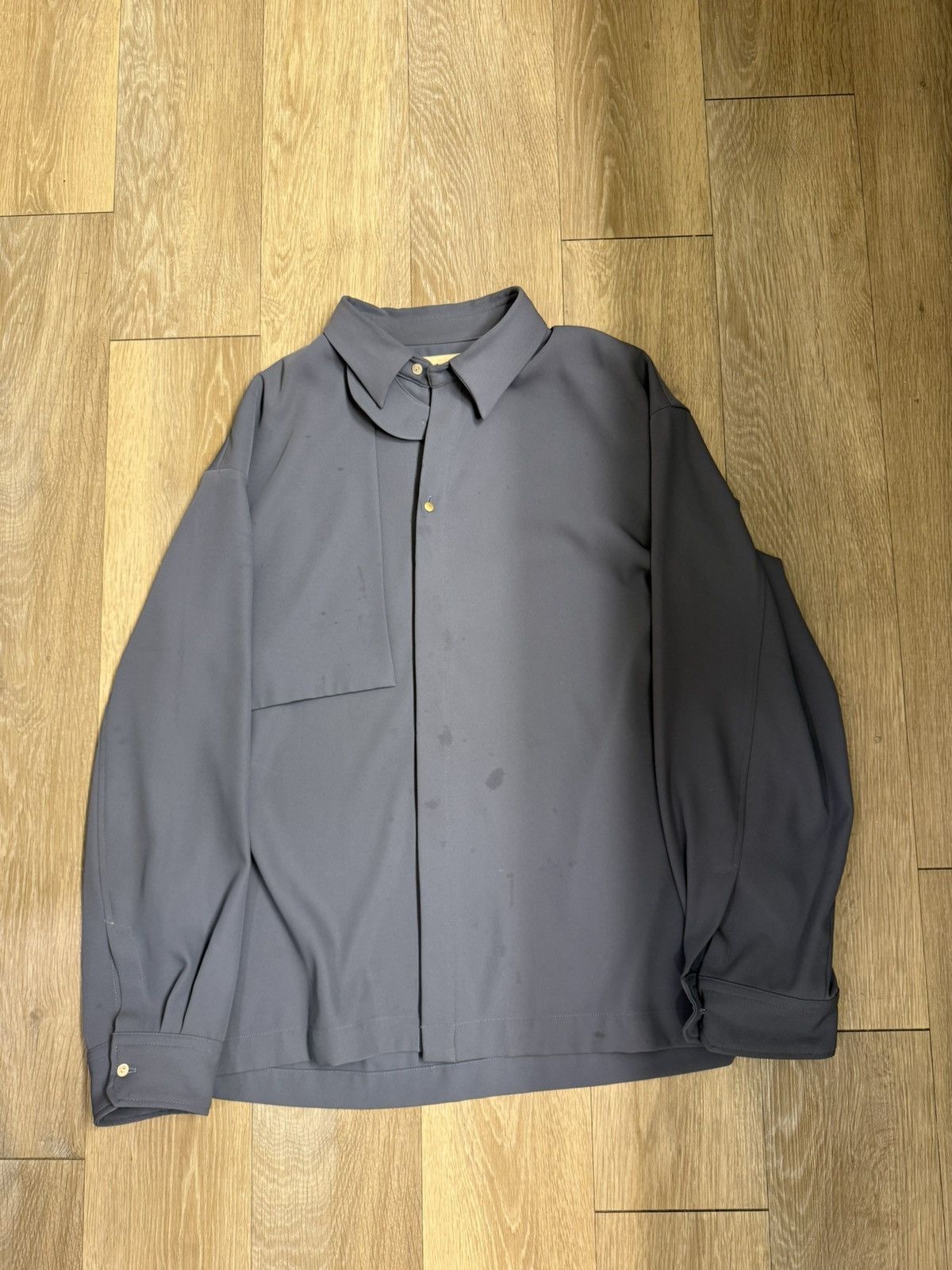Japanese Brand Cullni Paneled Button Down Size US L / EU 52-54 / 3 - 1 Thumbnail