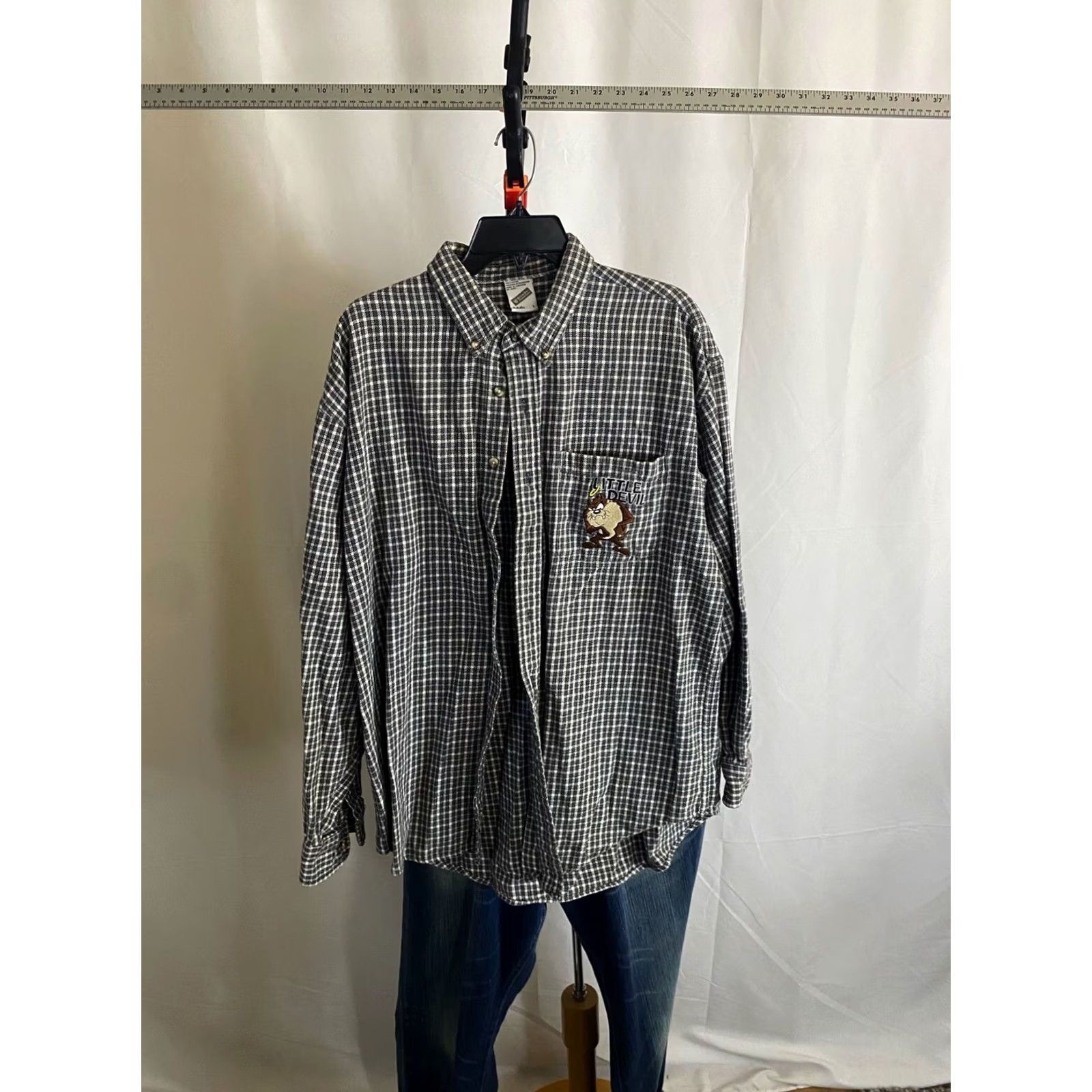 Vintage Warner Bros VTG 1998 Little Devil taz Long Sleeve Shirt L Mens Shirt Size US L / EU 52-54 / 3 - 3 Thumbnail