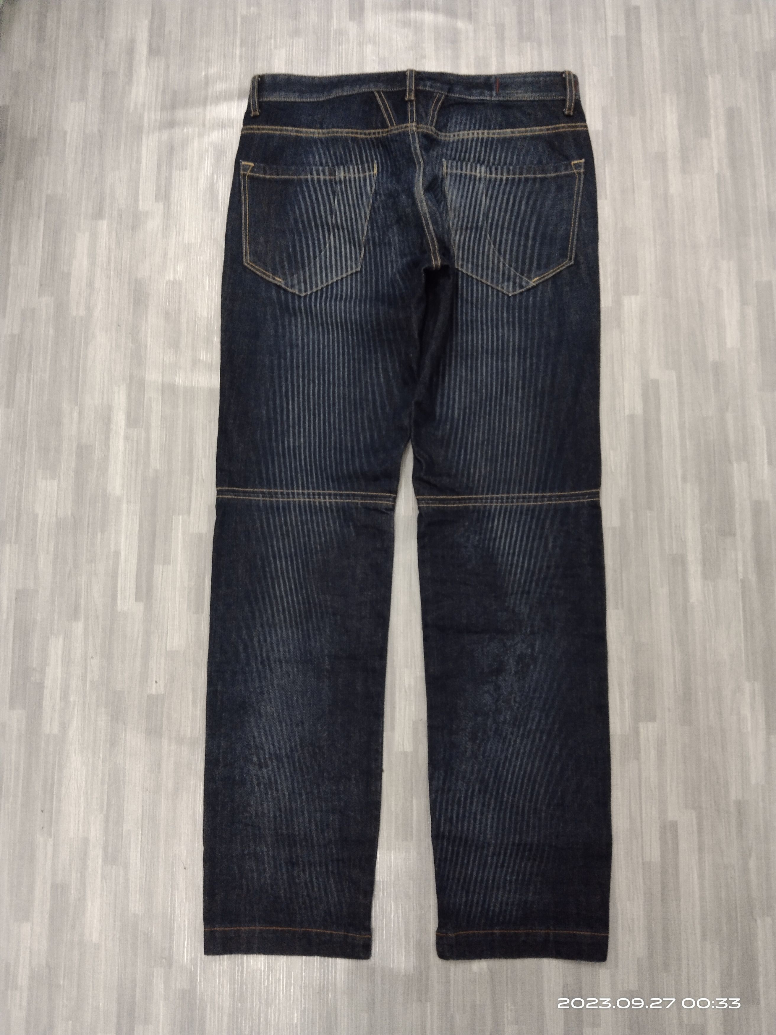 Marithe + Francois Girbaud RARE MFG WATT WASH DENIM PANTS Size US 32 / EU 48 - 3 Thumbnail