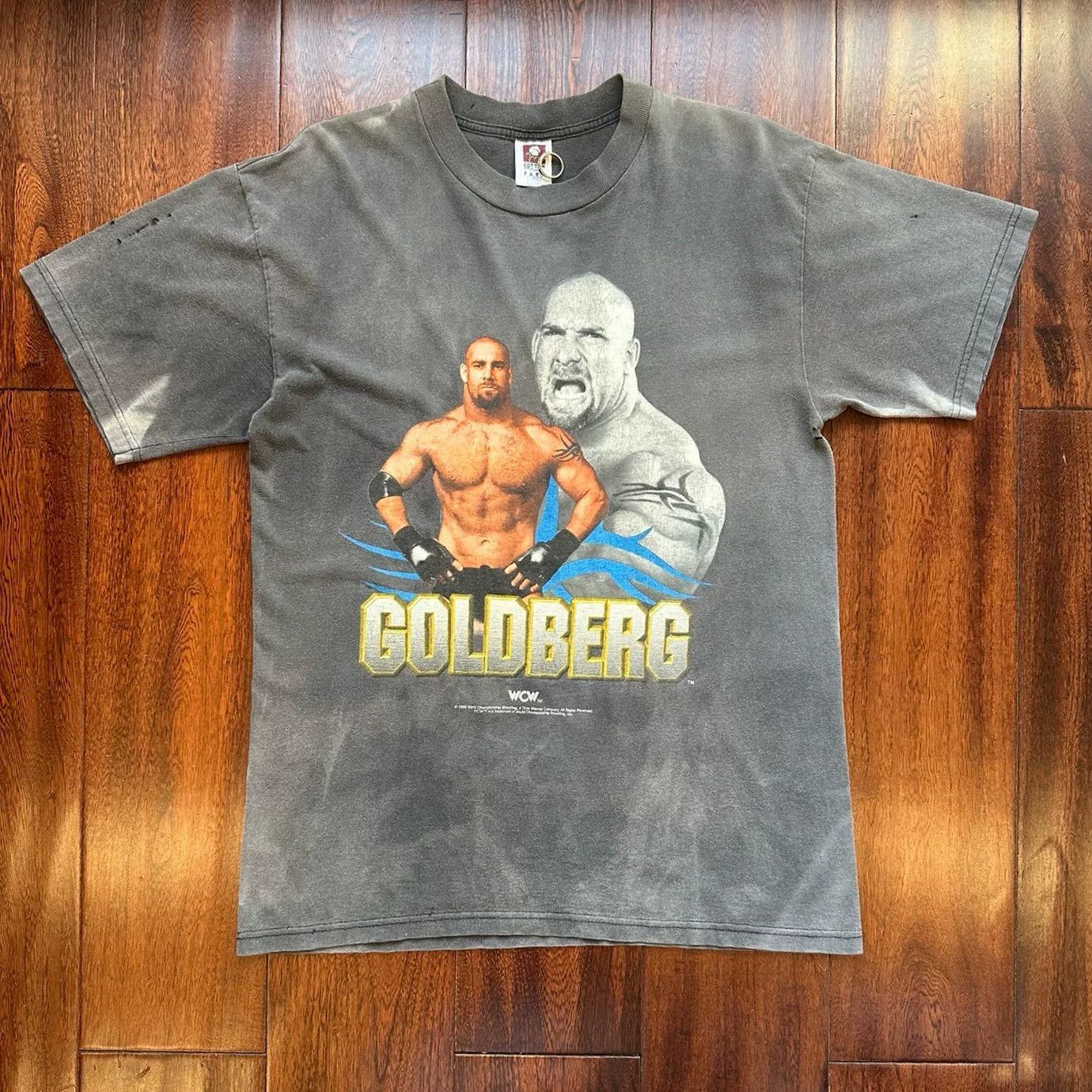 Vintage Vintage 1998 WWE Goldberg Faded Tee Size US M / EU 48-50 / 2 - 1 Thumbnail
