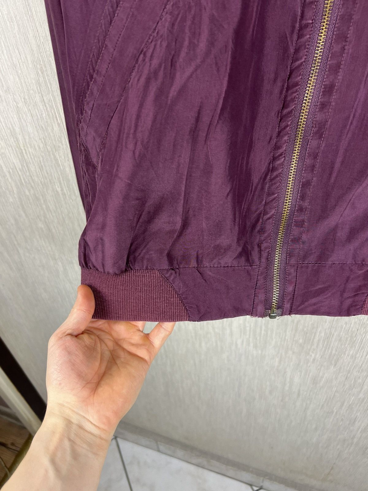 Japanese Brand Vintage 90s Van Zon 100% silk bomber zip jacket y2k japanese Size US M / EU 48-50 / 2 - 9 Thumbnail