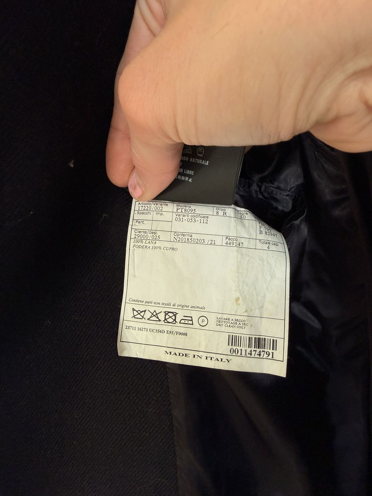 Prada Prada AW18 Dark Navy Wool Coat Size 50 Size US L / EU 52-54 / 3 - 7 Thumbnail