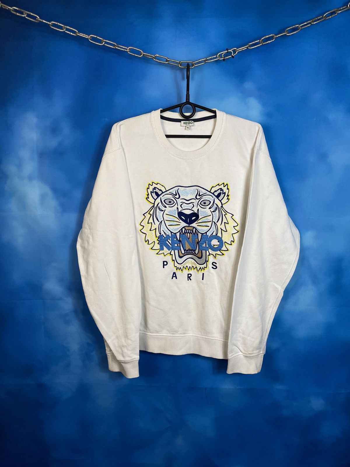 Japanese Brand × Kenzo × Vintage Kenzo Japan Tiger sweatshirt Size US XL / EU 56 / 4 - 1 Thumbnail