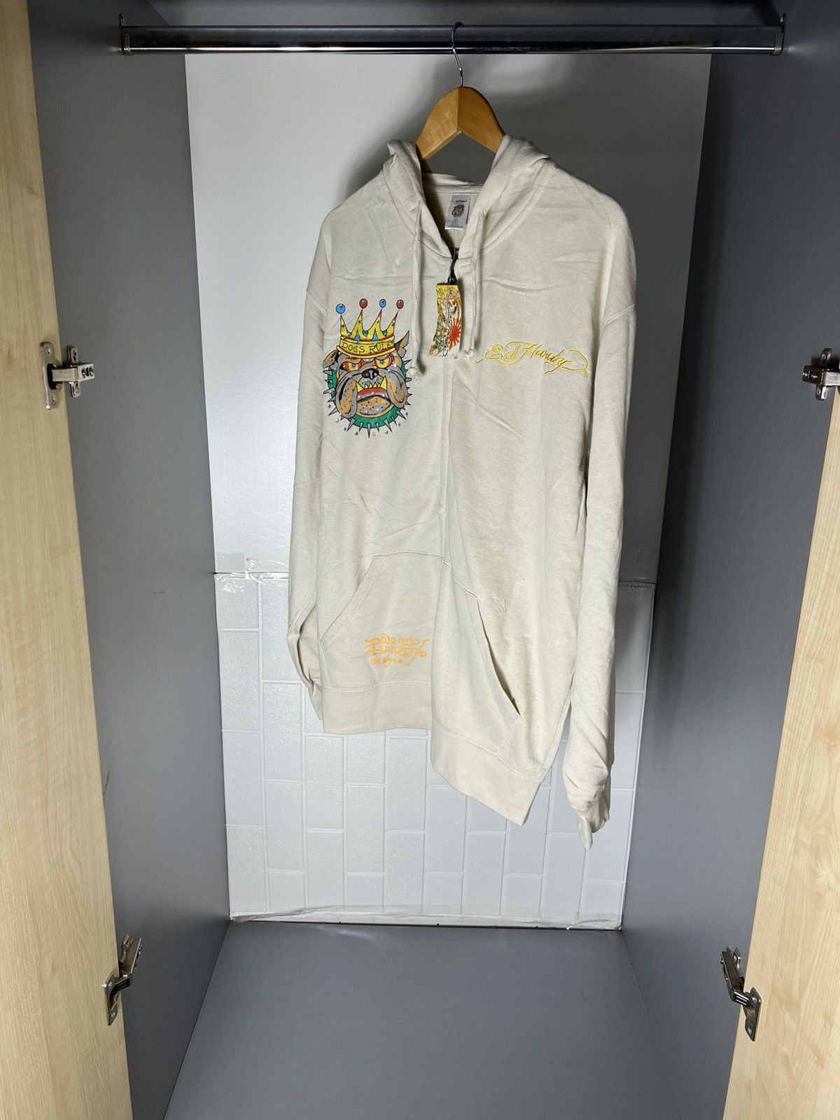 Ed Hardy VINTAGE ED HARDY BY CHRISTIAN AUDIGIER DESIGNER JAPANESE Y2K Size US XXL / EU 58 / 5 - 4 Thumbnail