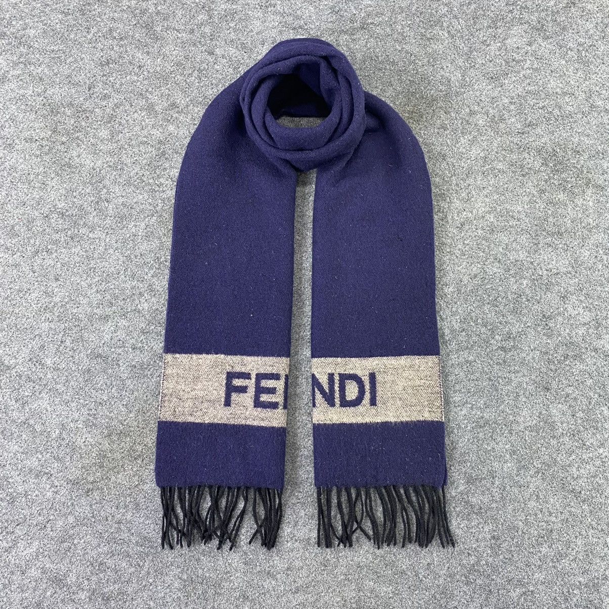 Fendi × Vintage Fendi Scarf / Muffler/ Neckwear - T1178 Size ONE SIZE - 1 Thumbnail