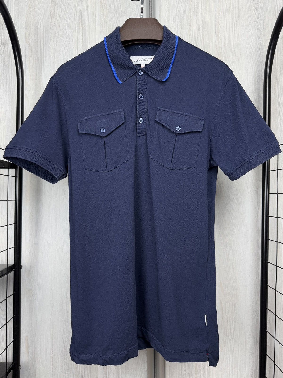 Orlebar Brown Orlebar Brown navy blue cotton 2 pockets polo shirt size L Size US L / EU 52-54 / 3 - 2 Thumbnail