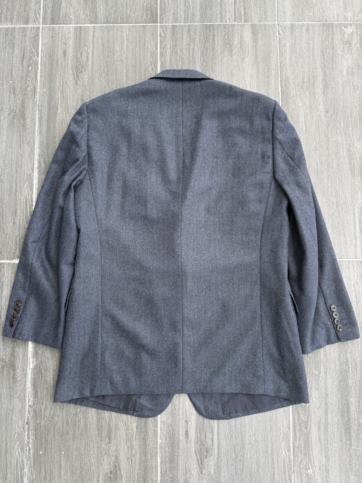 Givenchy 2004 GIVENCHY Atelier Herringbone Twill Wool Blazer Jacket Size 40L - 10 Thumbnail