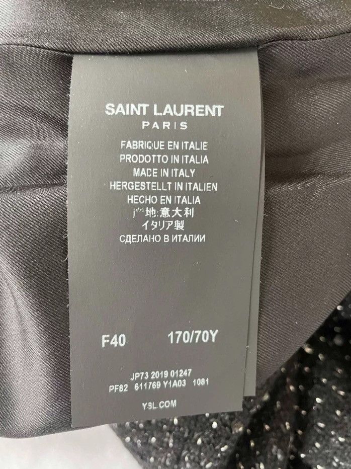 Saint Laurent Paris × Yves Saint Laurent SAINT LAURENT sequined woven casual pants2410-Nextarrow Size 28" / US 6 / IT 42 - 6 Thumbnail