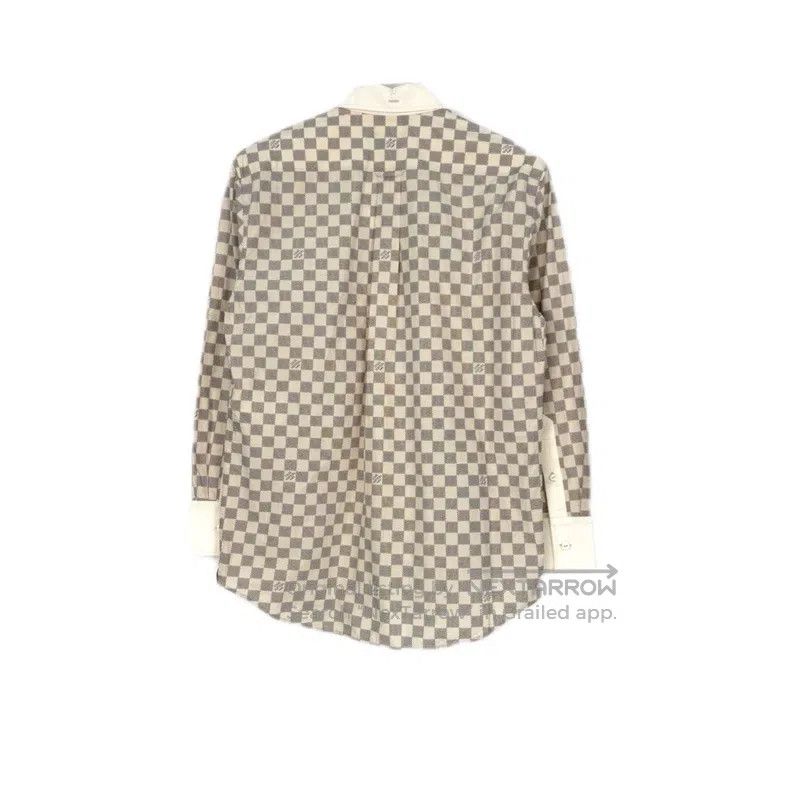 Louis Vuitton Louis Vuitton Beige checkerboard classic logo shirt Size XXS / US 00 / IT 34 - 2 Thumbnail