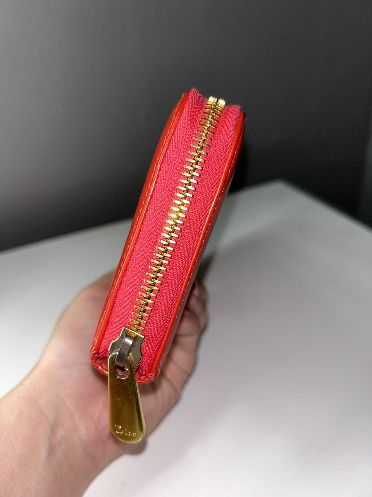 Dior Christian Dior Diorissimo Red Patent Leather Zippy Wallet Size ONE SIZE - 15 Thumbnail