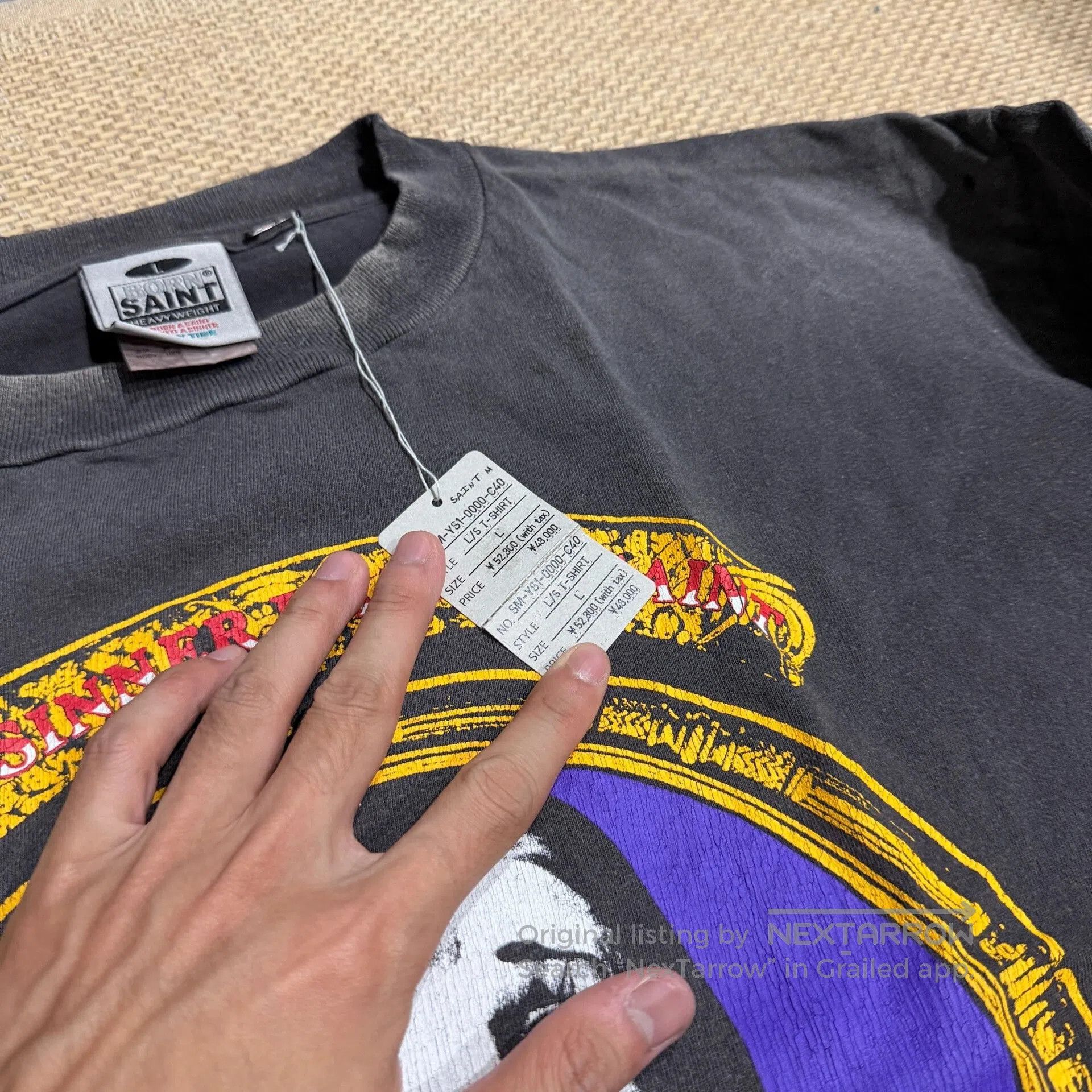 Saint Michael Saint Michael Born Raised Heavyweight Long Sleeve. Size US L / EU 52-54 / 3 - 3 Thumbnail