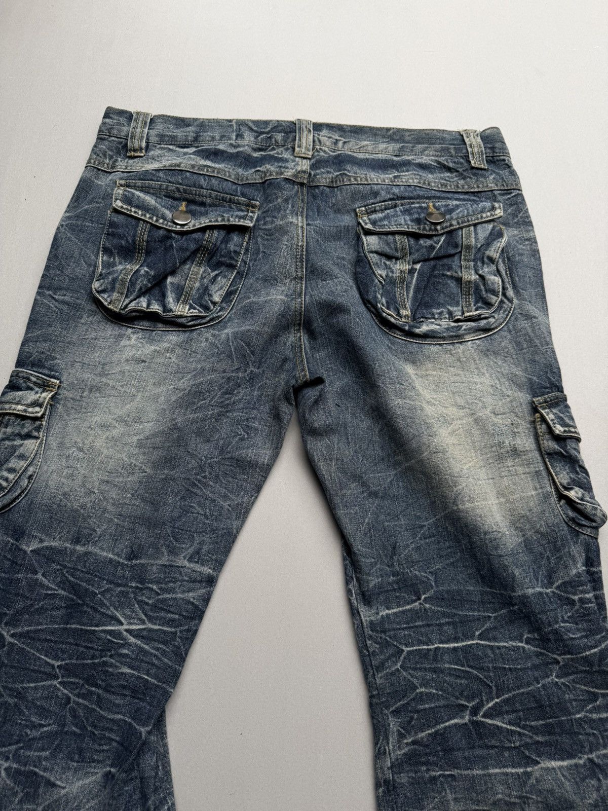 Japanese Brand Topism lace-up flare jeans Size US 32 / EU 48 - 5 Thumbnail