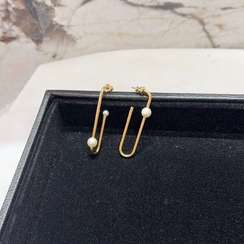 Dior dior pearl detail earrings-2507 Size ONE SIZE - 3 Thumbnail