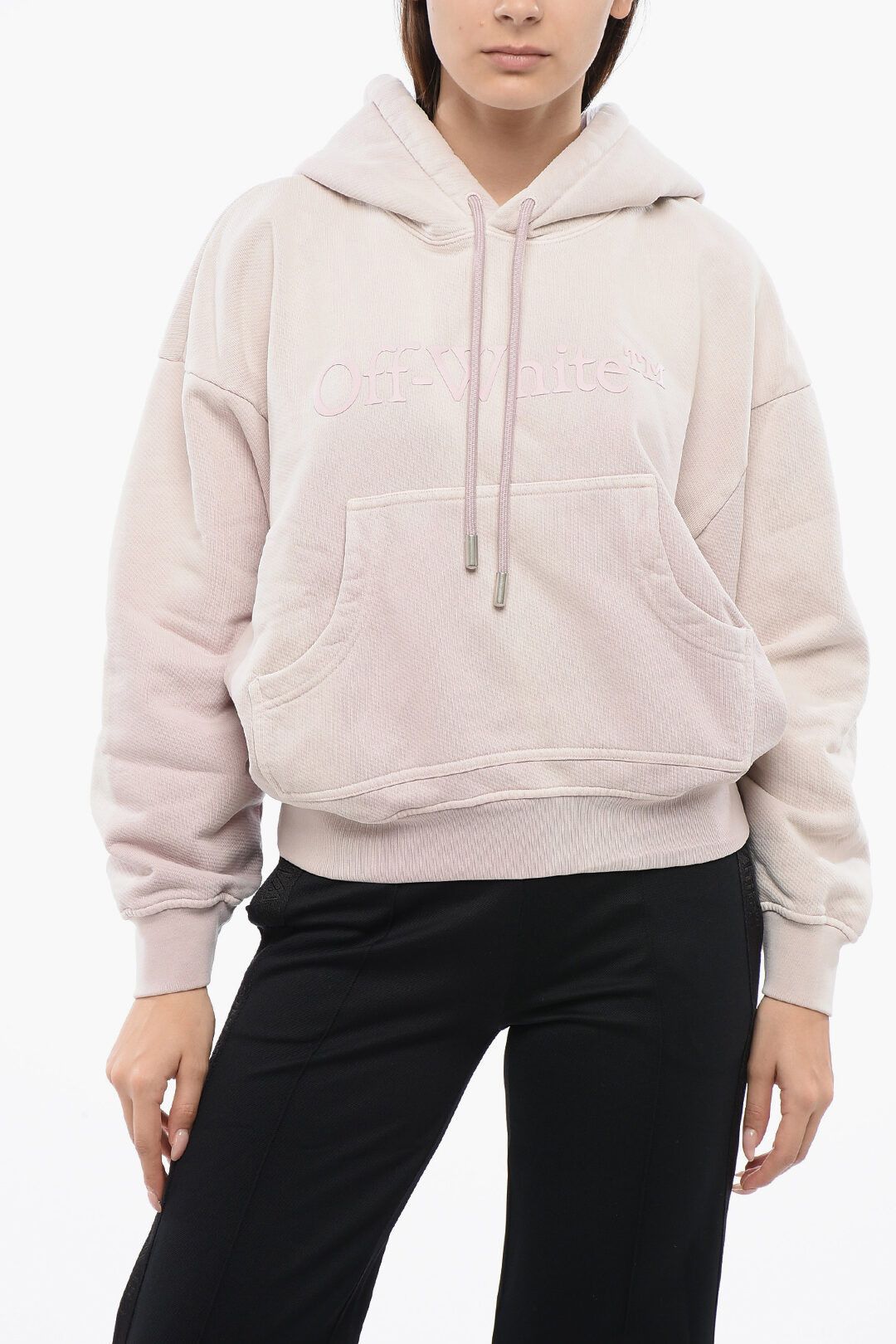 Off-White og1mm1125 Maxi Hoodie in Light Pink Size S / US 4 / IT 40 - 1 Thumbnail