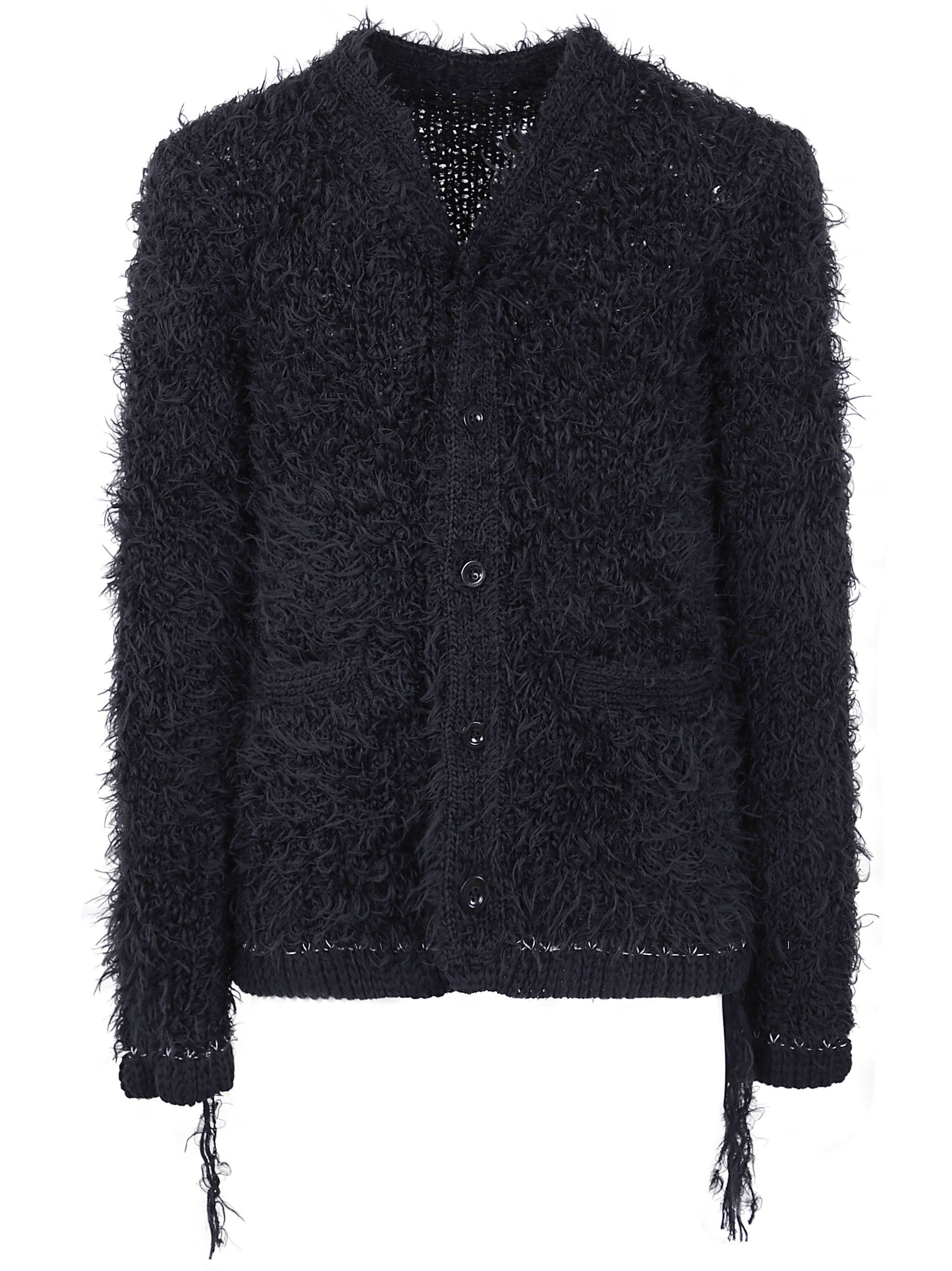 FURRY KNIT CARDIGAN